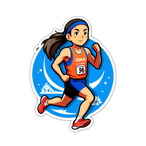 大阪マラソンシニアカテゴリのユニークランナーキャラクター