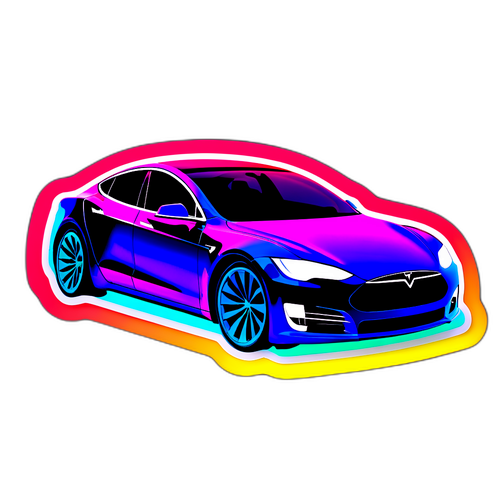 Pelekat Harga Saham Tesla