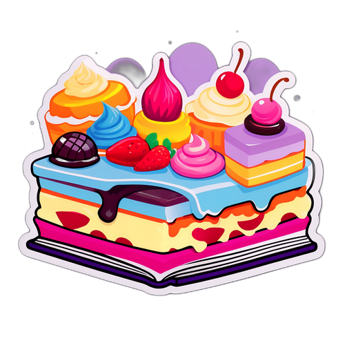 Színes receptkönyv finom desszertekkel