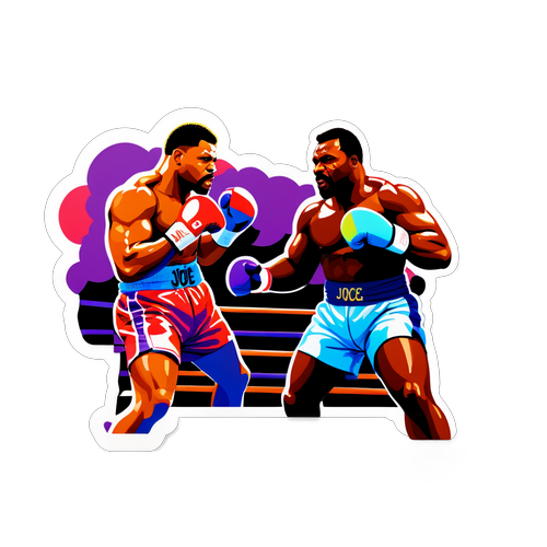 Unleash the Excitement! Vibrant Joe Joyce vs. Derek Chisora Sticker to Ignite Your Passion for Boxing!