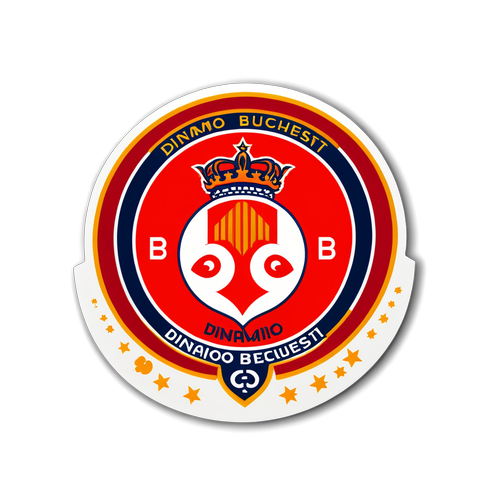 Autocolant cu logo-ul echipei Dinamo București