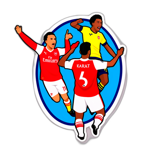 아스널과 카이랏의 득점 순간 스티커