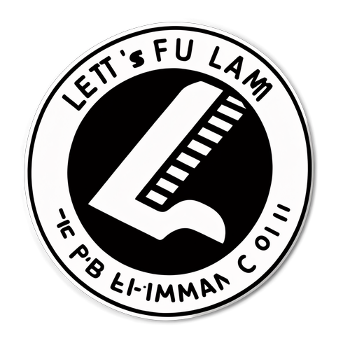 Sticker mostrando el logo de Fulham con el texto '¡Vamos Fulham!' en un diseño alternativo y fresco.