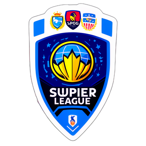 Sticker cu podiumul colorat al Super Ligii