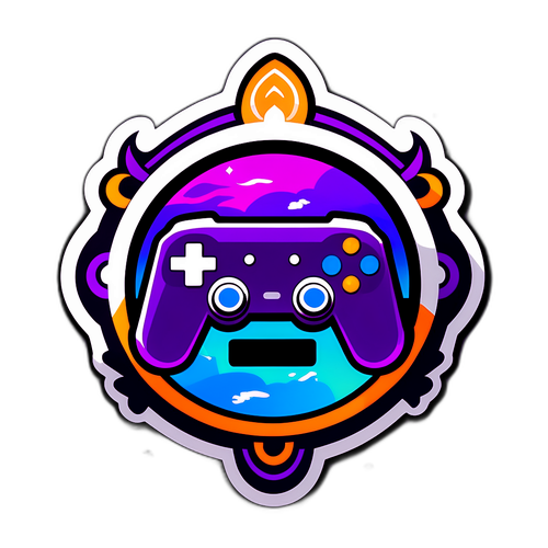 Design duchovního loga Twitch s ikonickým oválným tvarem a herními motivy