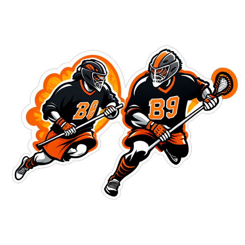 Action-Packed Buffalo Bandits Lacrosse Sticker