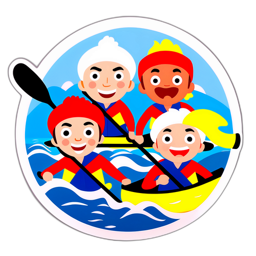 Gøyale Team Bachstad-klistremerke
