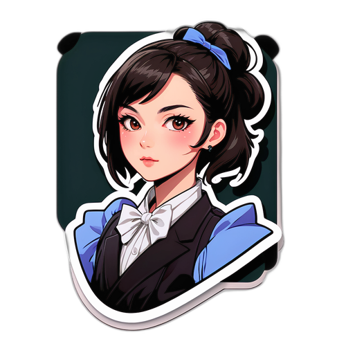 スタイリッシュなデザインのチヨキシにインスパイアされたステッカー