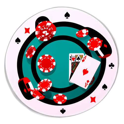 Minimalist Poker-tema Klistermärke