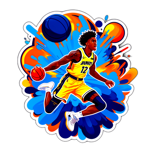 Ja Morant na Lumilipad para sa Dunk