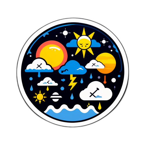 Wettervorhersage Sticker