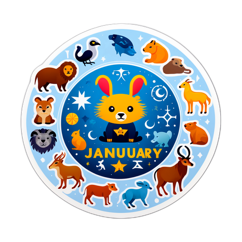 Ocak Ayı Burç Sticker'ı