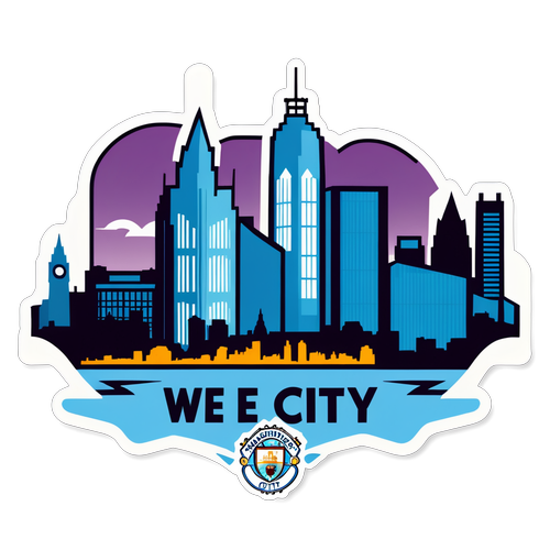 Manchester's Fierce Pride: Het 'We Are City' Logo dat de Skyline Verlicht!