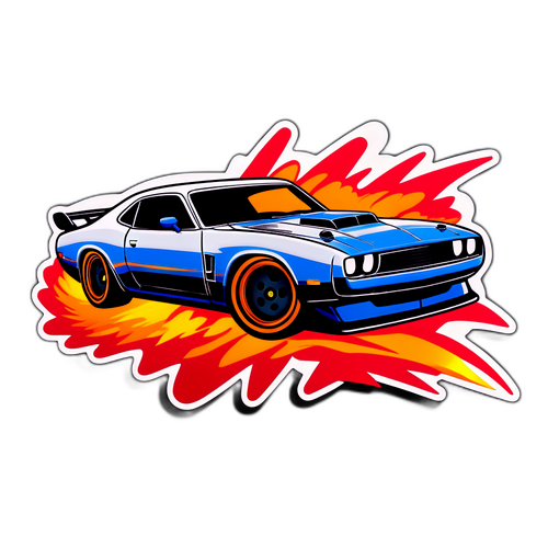 Dynamiczna scena wyścigowa inspirowana 'Szybcy i Wściekli 8'