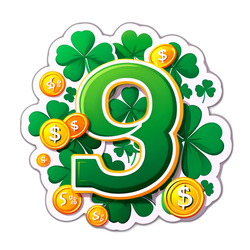 Sticker Quina 6925 com Elementos da Sorte