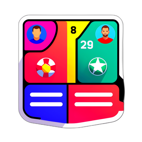 Thiết kế nhãn dán cho livescore