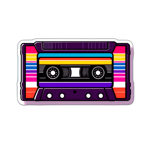 Retro VHS Kassett Sticker