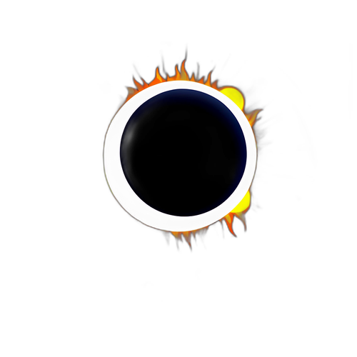 Rappresentazione Artistica dell'Eclissi Solare