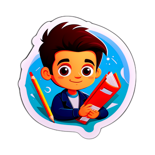 Aderente Estilizado de Luis Pacheco com Temas de Educação