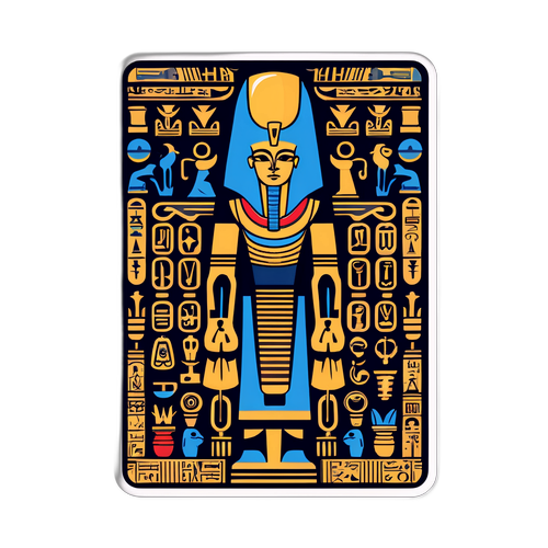 古代エジプトのヒエログリフのモチーフを使用したアート