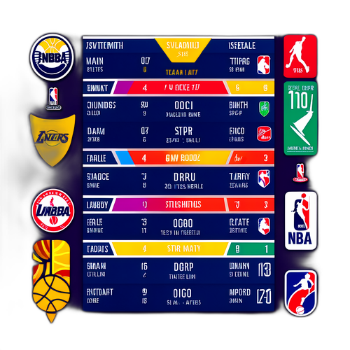 NBA Schedule Infographic Sticker