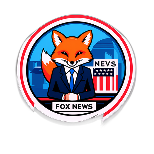 Øjenfaldende Fox News Sticker