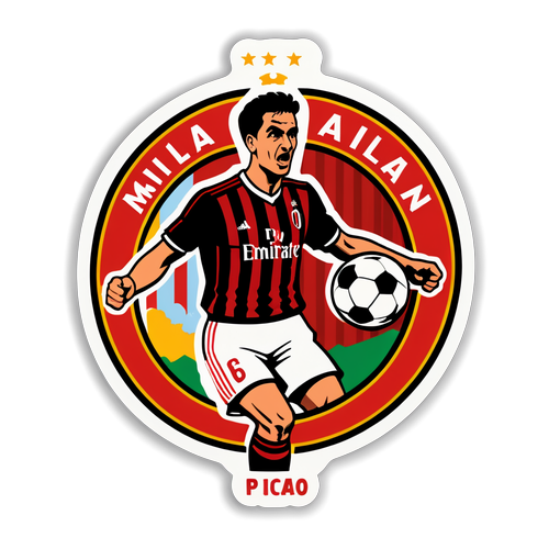 Rivalitas Abadi: Sticker Vintage AC Milan vs Lecce yang Menggugah Kenangan!