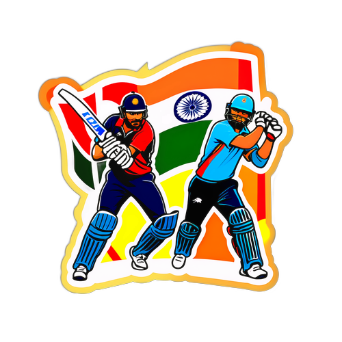 Adesivo Dinamico di Azione di Cricket