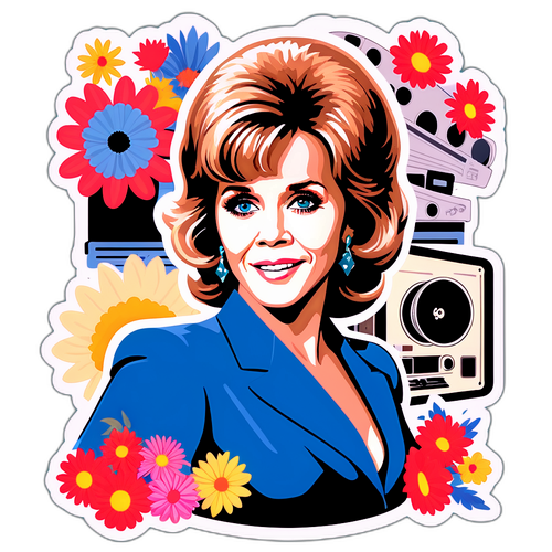 Classic Illustration af Jane Fonda
