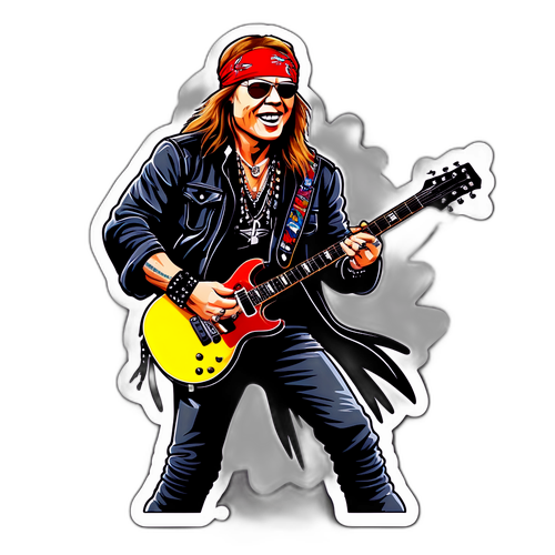 Adesivo Rock con Axl Rose