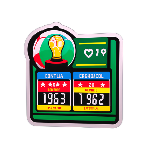 Sticker bóng đá kỷ niệm trận đấu đêm qua