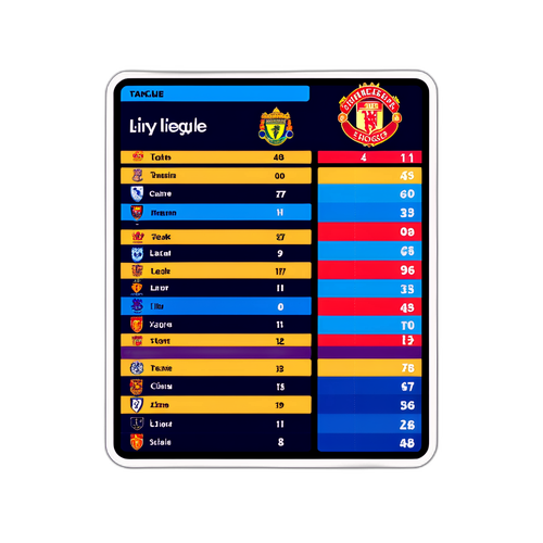 สติ๊กเกอร์ติดตามตารางพรีเมียร์ลีก