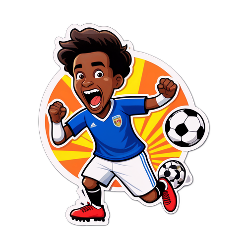 Sticker Peminat Bola Sepak Gembira