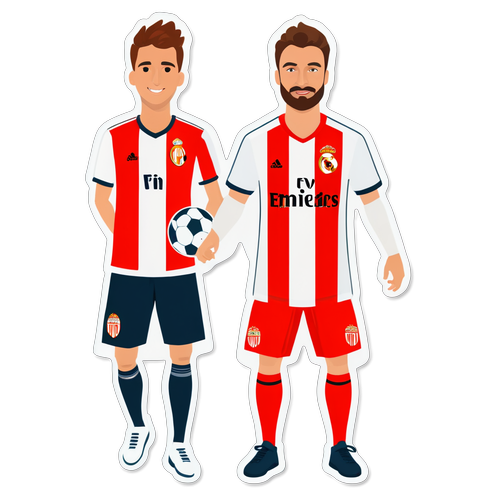 Dos aficionados apoyando a Girona y Real Madrid