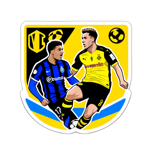 아탈란타와 도르트문트 매치 기념 스티커