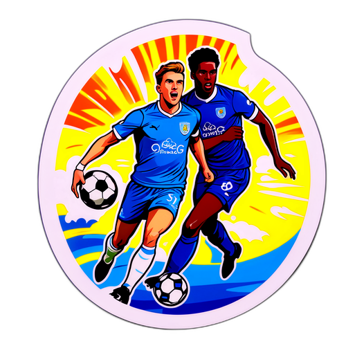 Sticker ya Mpira wa Miguu ya Peterborough na Stockport
