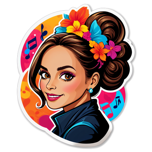 Scopri Lola Ponce Come Mai Prima: Il Vividissimo Sticker che Celebra la Sua Arte Musicale!