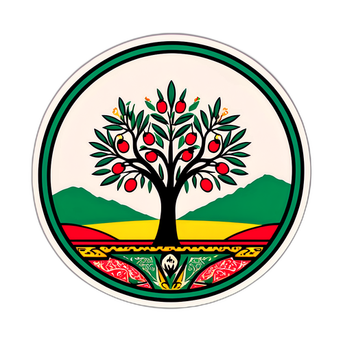 Adesivo Palestinese: Albero d’Olivo e Cultura Tradizionale