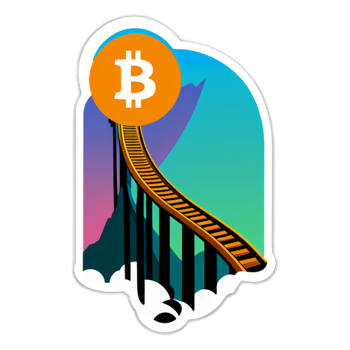 Stiker Rollercoaster Bitcoin