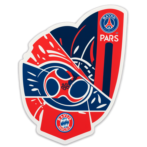 Rivaliserende Logos: Bayern München og PSG