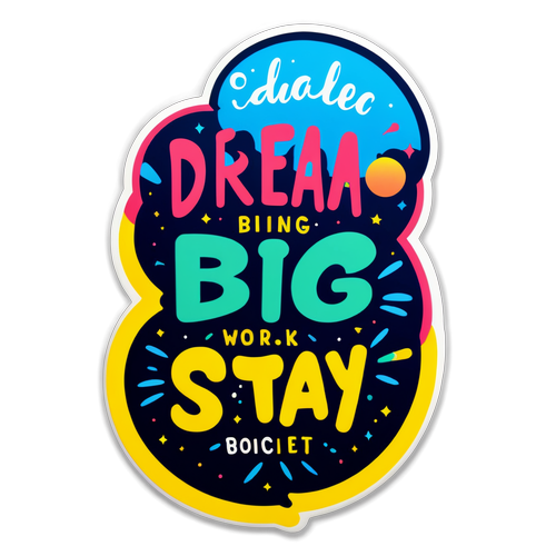 Motivational Sticker with Quote