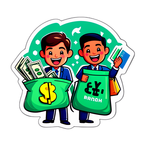 Stiker Konversi Uang yang Menyenangkan