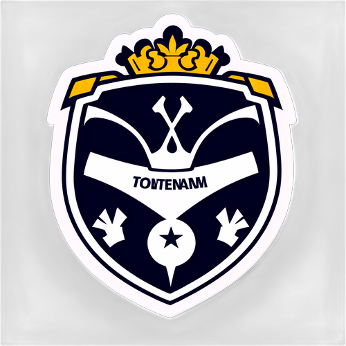 Tottenham Logotyp med Fotbollsikoner