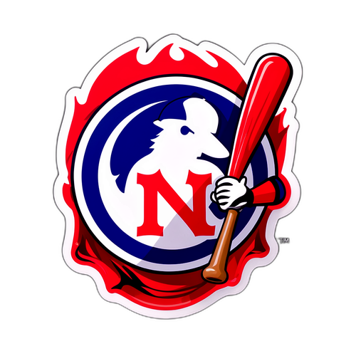 Adesivo Sportivo MLB con elementi di baseball