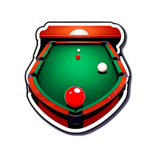Snooker-pöytä ja kuula