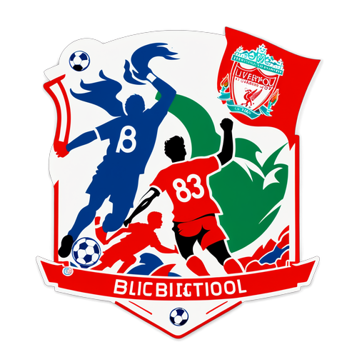 Scena piłkarska z drużynami Liverpoolu i Brighton