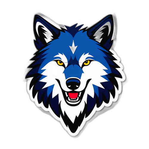 Suomalaiseen joukkueeseen liittyvä susisymboli