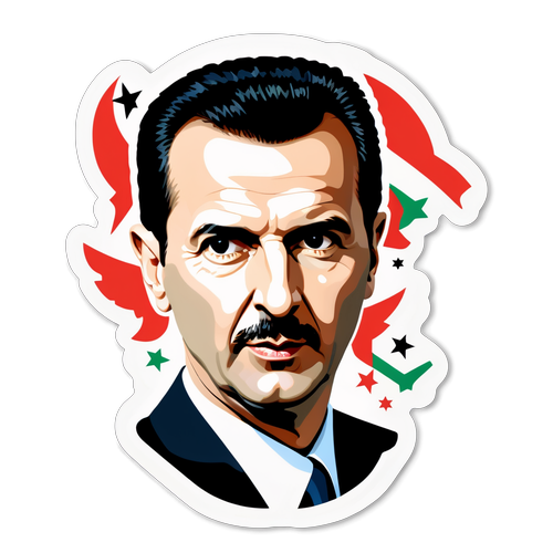 Une conception créative sur le thème de Bashar Assad