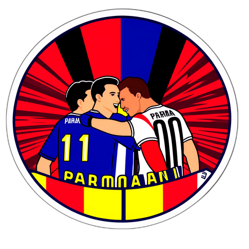 Тактильна наклейка для матчу Парма проти Мілану