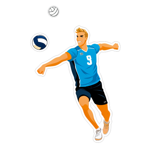 Häpnadsväckande Volleybolläventyr: Jonatan Hellvig Fångar Stranden i Action!